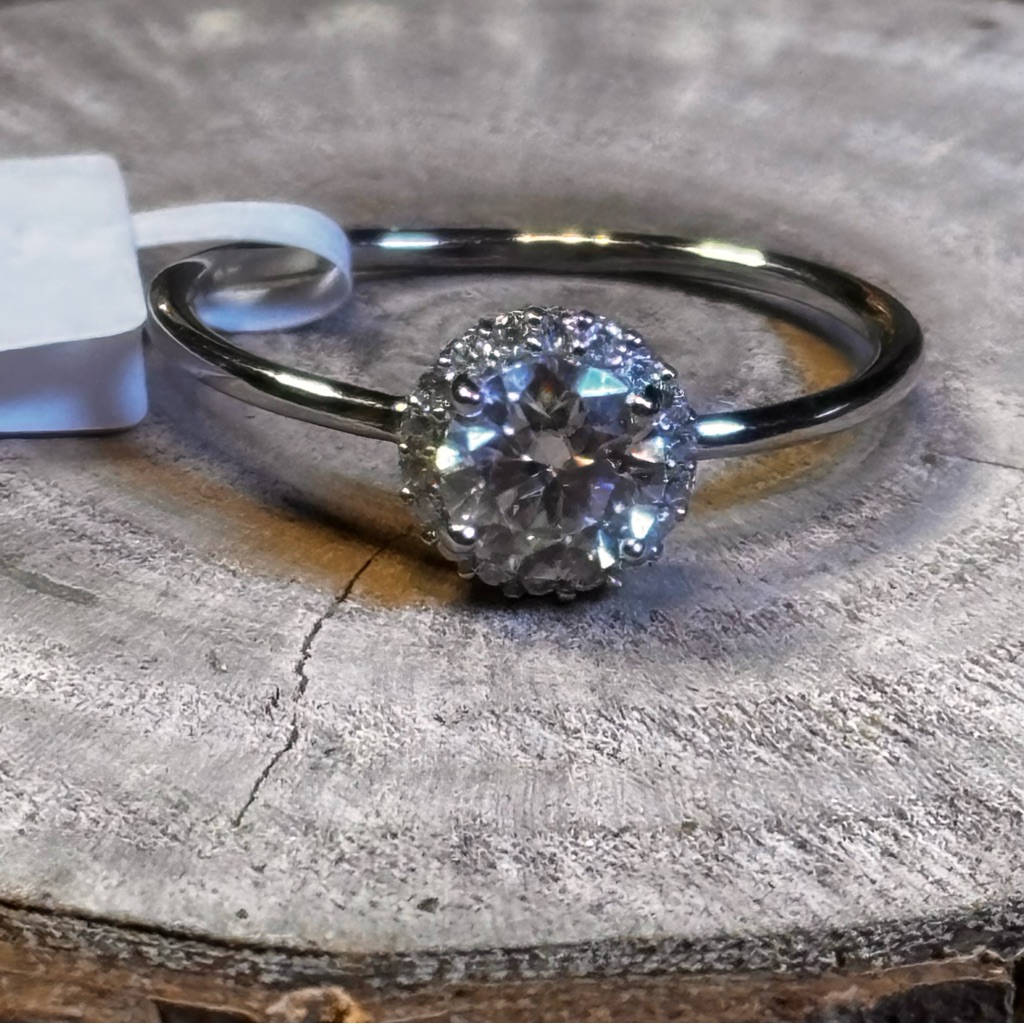 .89 Ct Moissanite Sterling Silver Ring